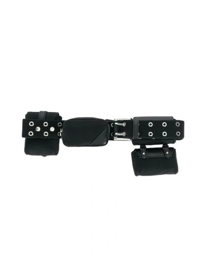 Shop Jw Anderson Pouch Detail Belt In Black