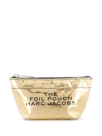 Shop Marc Jacobs Foil Pouch In Gold