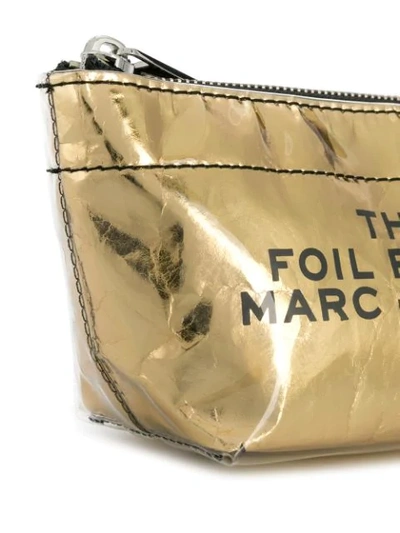 Shop Marc Jacobs Foil Pouch In Gold