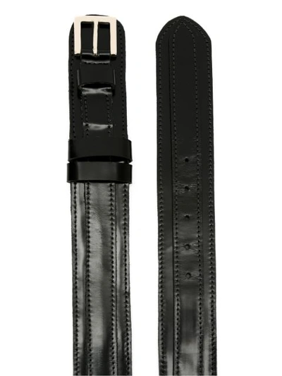 REINALDO LOURENÇO LEATHER BELT - 黑色