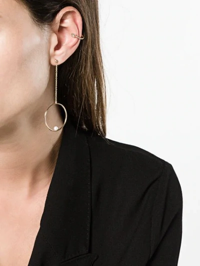 Shop Anissa Kermiche Perle Rare Pave Yellow Ear Cuff In Neutrals