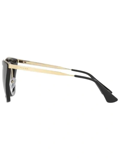 Shop Prada Cat Eye Sunglasses In Black