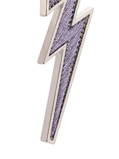 Shop Mignonne Gavigan Lightning Bolt Earrings In Purple