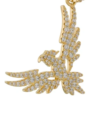 Shop Apm Monaco Eagle Hoop Earrings - Gold