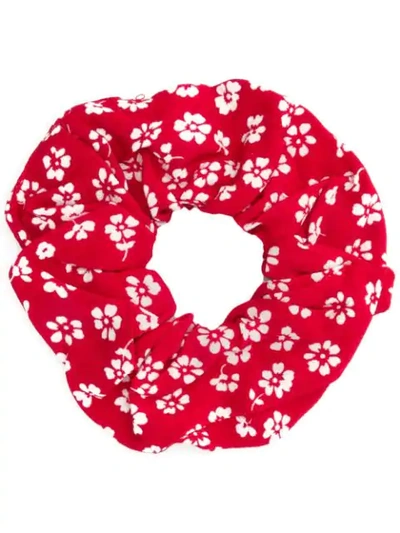 Shop Andamane Printed Scrunchie - Red