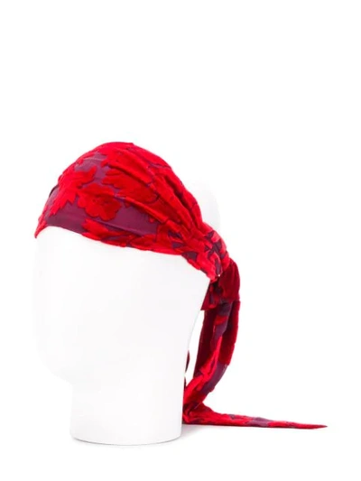 Shop Ann Demeulemeester Bow Hair-tie - Red