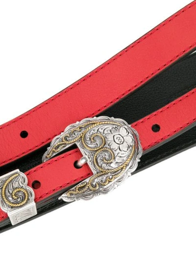 Shop Kate Cate Double Western Belt In Red