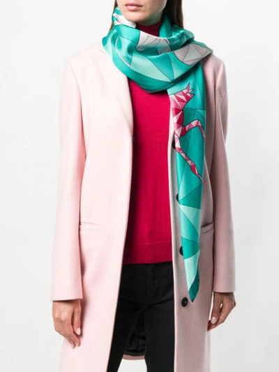 Shop Cha Val Milano Cha•val Milano Flamingo Scarf - Green