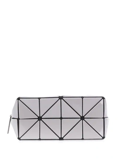 Shop Bao Bao Issey Miyake Lucent Gloss Zip-pouch In Grey