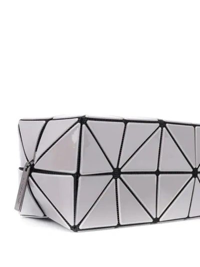 Shop Bao Bao Issey Miyake Lucent Gloss Zip-pouch In Grey