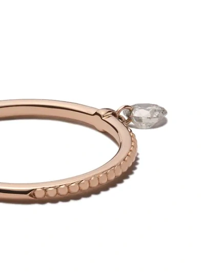 Shop Raphaele Canot 18kt Rose Gold Set Free Diamond Beaded Ring