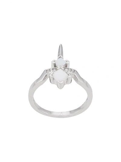 Shop V Jewellery Bonnie Ring In Silver