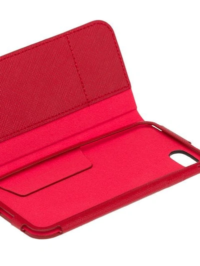 Shop Prada Iphone 7 And 8 Cover In F068z Fire Engine Red