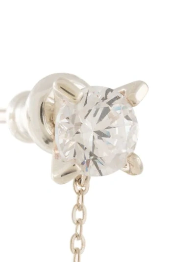Shop E.m. Pearl Crystal Link Earring In White