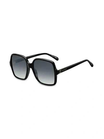 Shop Givenchy Eyewear Oversized Slim Square Frame Sunglasses - Black