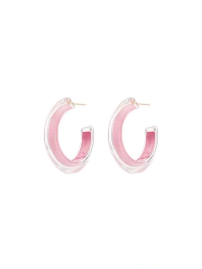 Shop Alison Lou Jelly Hoop Earrings - Pink