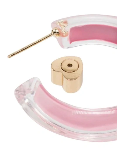 Shop Alison Lou Jelly Hoop Earrings - Pink