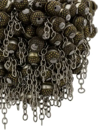 Shop Marc Le Bihan Chain Embellished Ring - Metallic