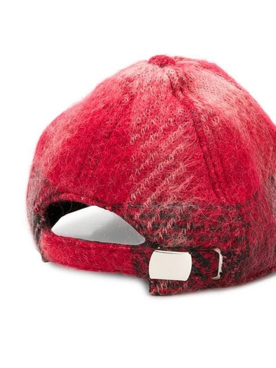 Nº21 绣珠缝饰棒球帽 - 红色