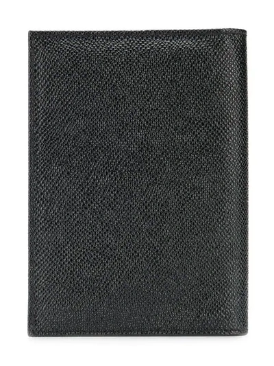 Shop Dolce & Gabbana Foldover Logo Wallet In Black