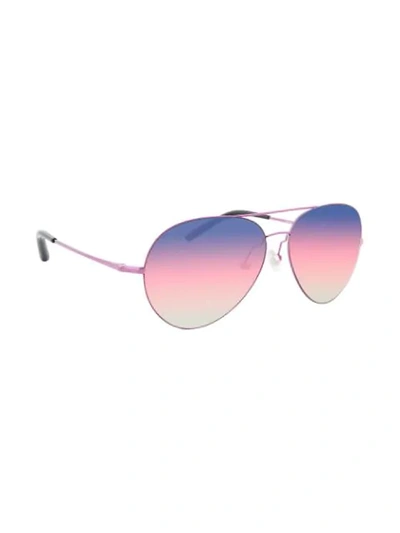 Shop Matthew Williamson Aviator Frame Sunglasses In Pink