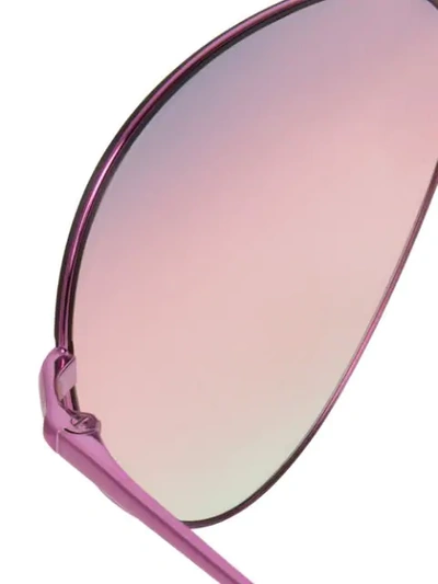 Shop Matthew Williamson Aviator Frame Sunglasses In Pink