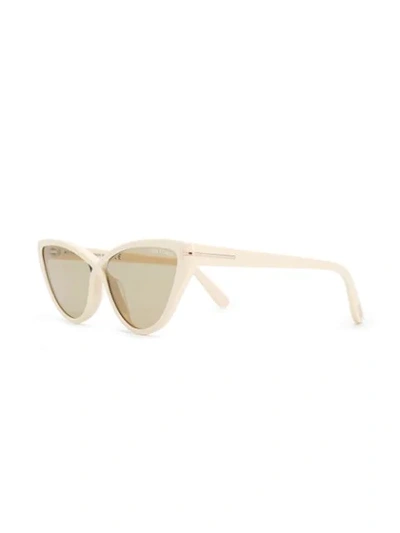 Shop Tom Ford Charlie Sunglasses In Neutrals
