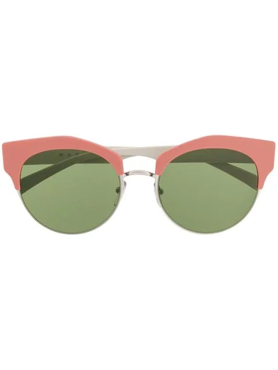 Shop Marni Eyewear Cat Eye Sunglasses In Pink