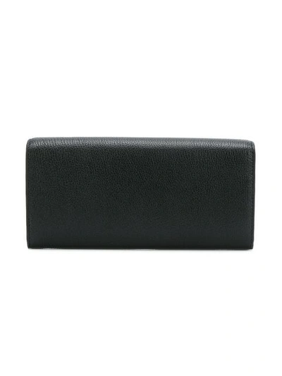 Shop Miu Miu Continental Wallet In Black