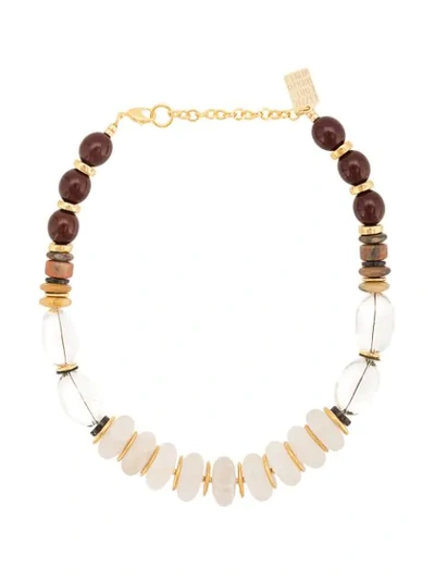 Shop Lizzie Fortunato Jewels Tuscan Quartz Necklace - Multicolour