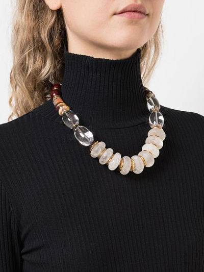 Shop Lizzie Fortunato Jewels Tuscan Quartz Necklace - Multicolour