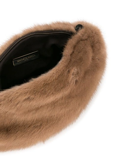Shop Simonetta Ravizza Mink Fur Belt Bag - Brown