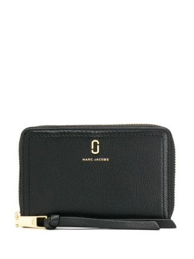 Shop Marc Jacobs Double J Wallet In Black