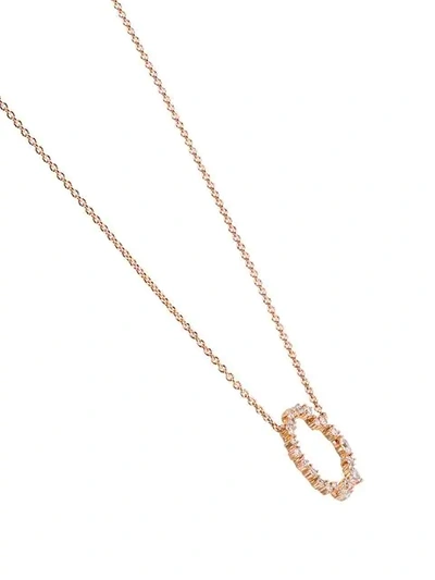 Shop Rosa De La Cruz 18k Rose Gold Cascade Diamond Necklace