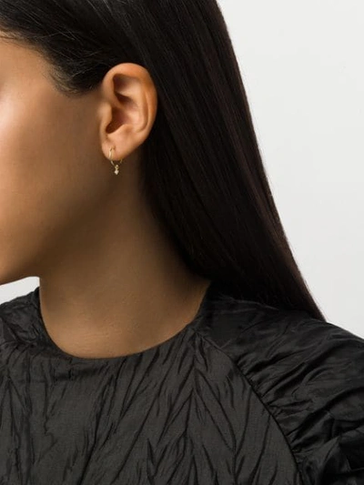 Wouters & Hendrix Gold 18kt Diamond Hoop Earring In Yellow Gold