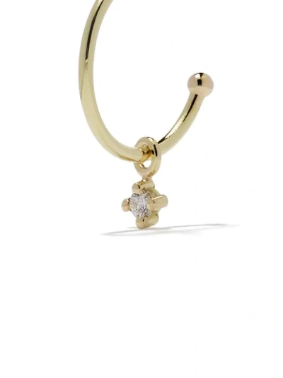 Shop Wouters & Hendrix Gold 18kt Diamond Hoop Earring In Yellow Gold