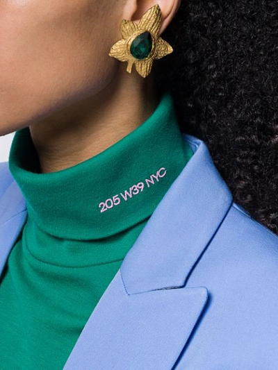 Pre-owned Saint Laurent Leaf Clip-on Earrings In Gold