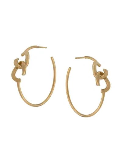 ANNELISE MICHELSON TINY DECHAINEE SMALL HOOPS - 金色