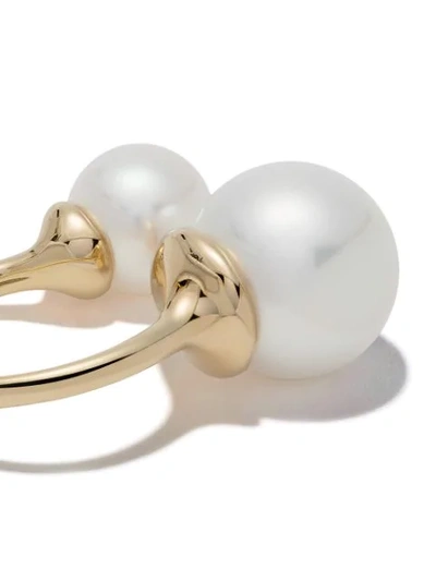 Shop Yoko London 18kt Yellow Gold Novus Pearl Ring In 6