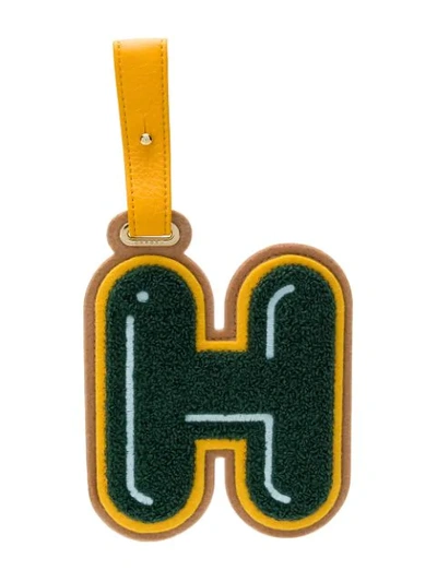 Shop Chaos Letter H Luggage Tag In Green