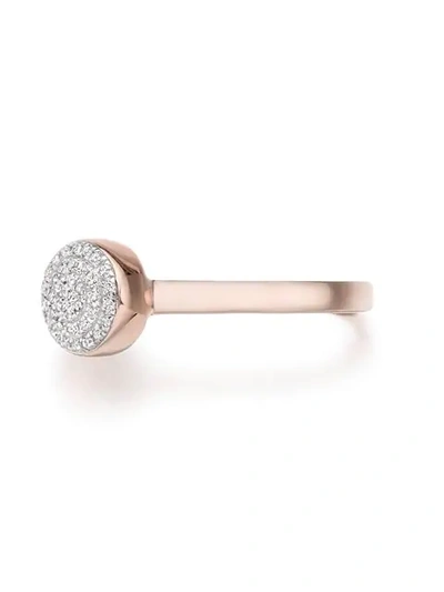 Shop Monica Vinader Fiji Button Diamond Ring In Gold