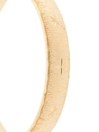 Pre-owned Monet Vintage Monet Textured Bangle In Gold