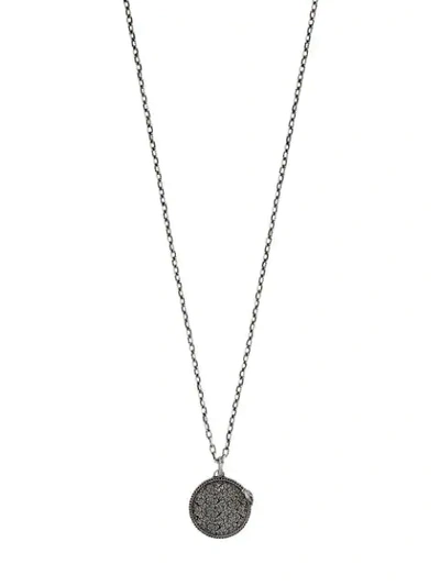 Shop Gucci Double G Pendant Necklace In Silver