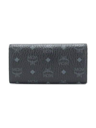 Shop Mcm Large Patricia Crossbody Wallet In Black