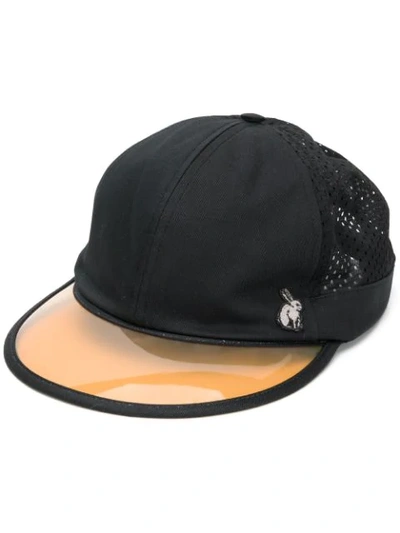 Shop Gucci Rabbit Patch Cap In Black