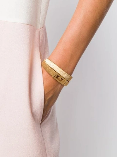 Shop Givenchy Two-row Bracelet - Gold