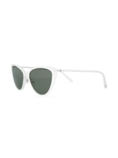 Shop Garrett Leight Mildred Sunglasses In White