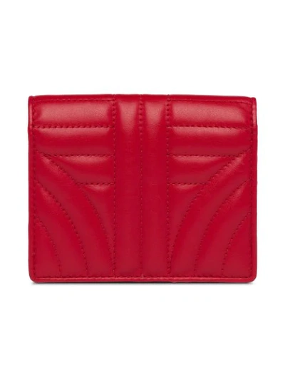 Shop Prada Portemonnaie Mit Logo In Red