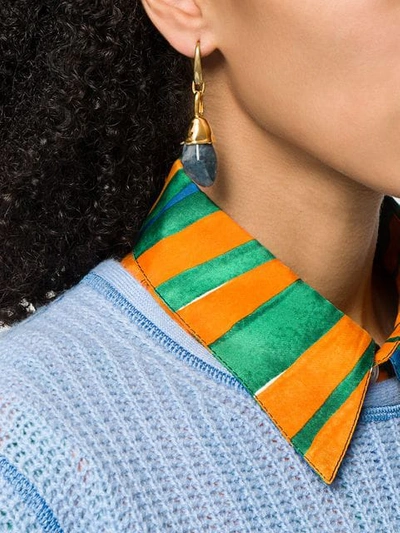 Shop Marni Stone Earrings In 00b60 Ocean