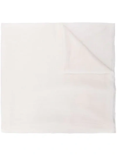 Shop Allude Classic Oversized Scarf In White